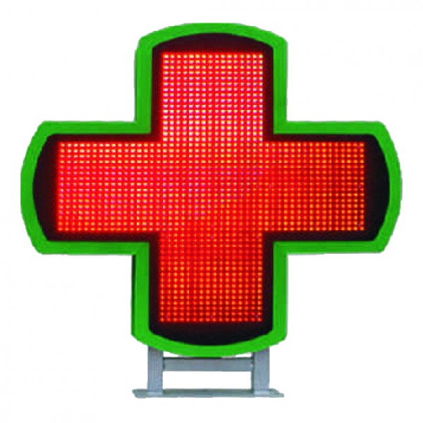 Farbiges elektronisches Apothekenkreuz Led Med Cross 3D RGB